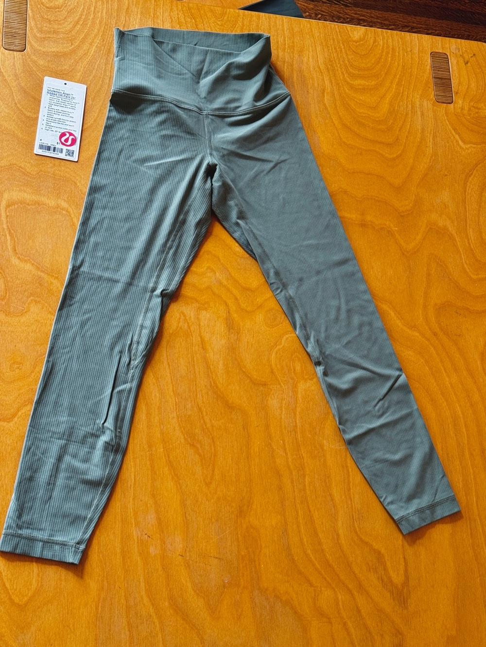 lululemon athletica Align Ribbed High-Waist Leggings - Sage size 4